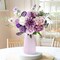 Artificial Purple Flowers Combo Silk Mix Peony Rose Hydrangea Fake Flowers (Purple)